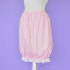 MeLikesTea wide lace long bloomers pink