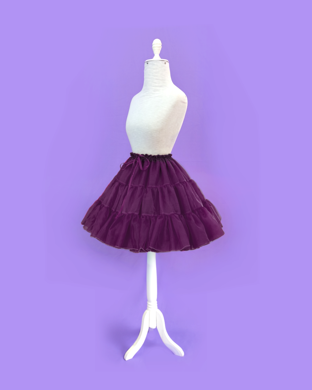 A-line petticoat plum purple melikestea