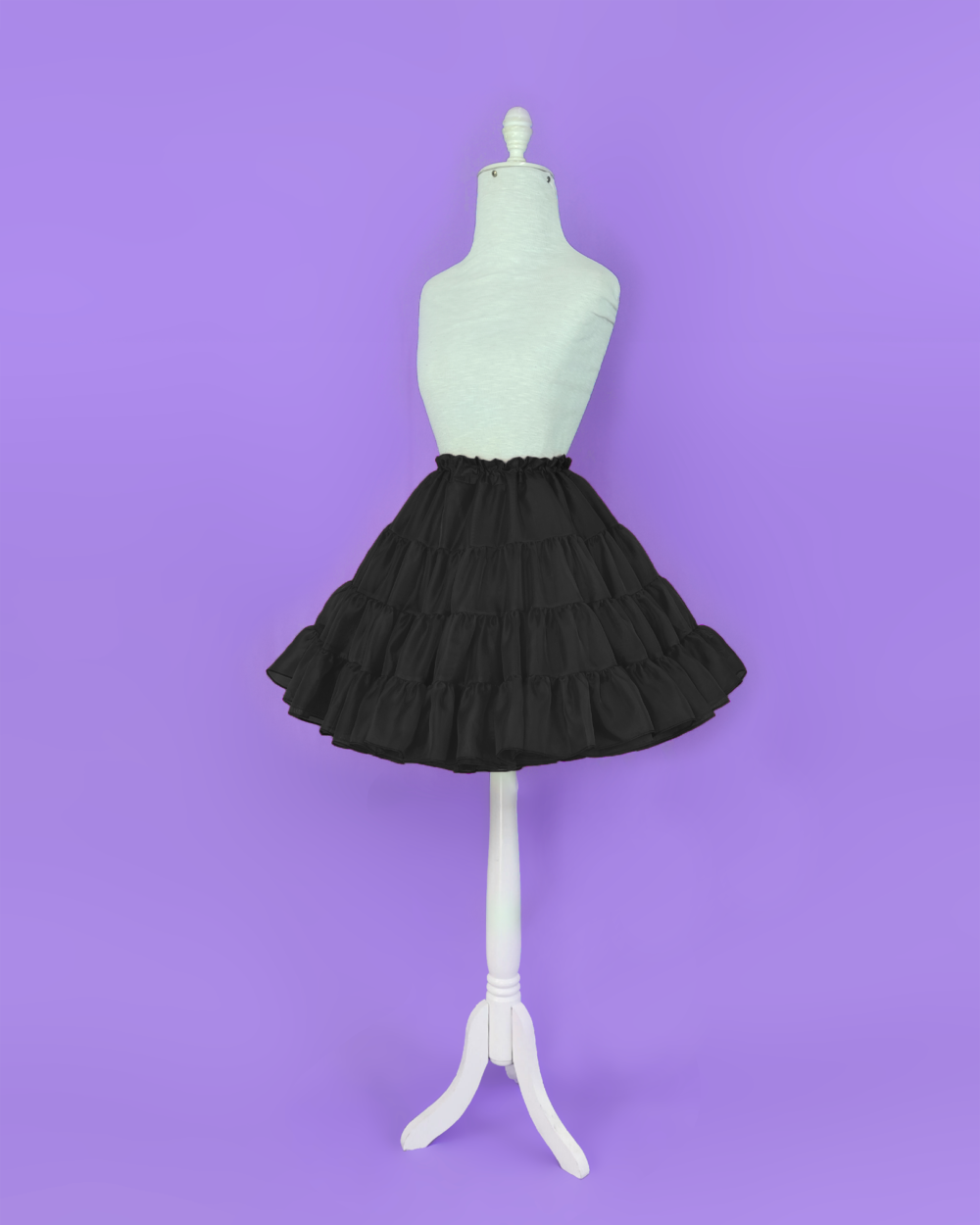 Black A-line petticoat by MeLikesTea