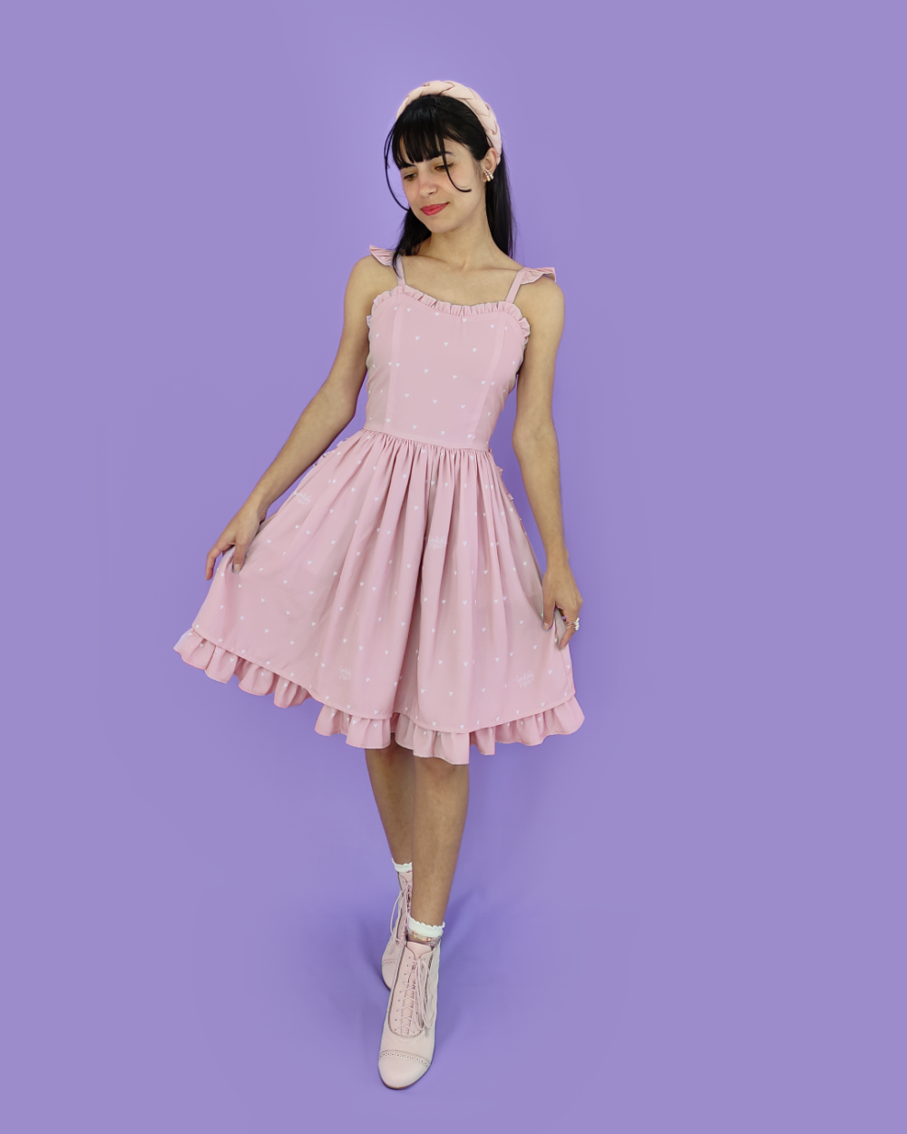 MeLikesTea Antique Love dress - Rosé