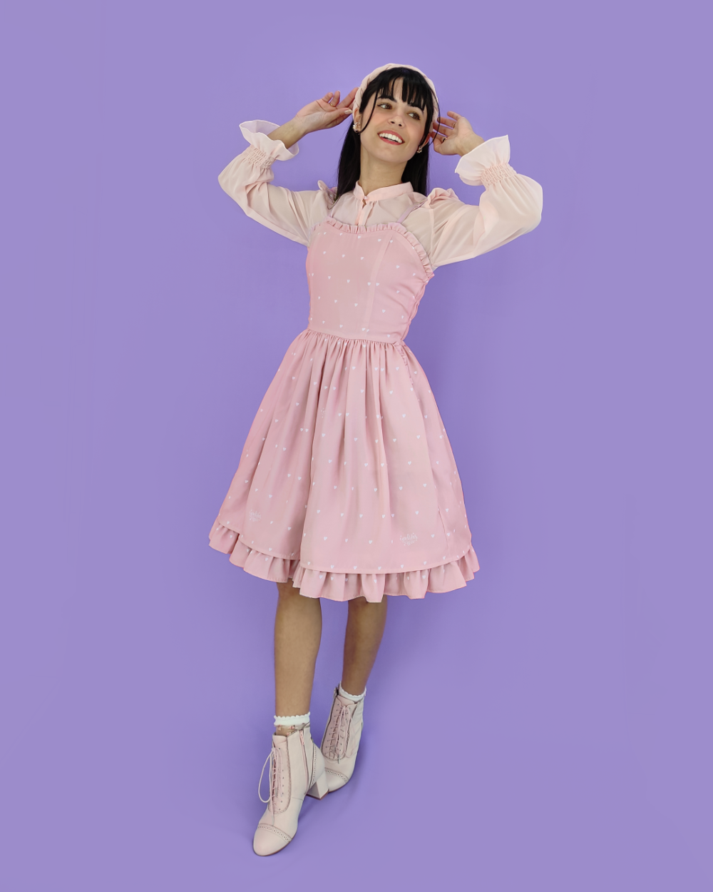 MeLikesTea Antique Love dress - Rosé
