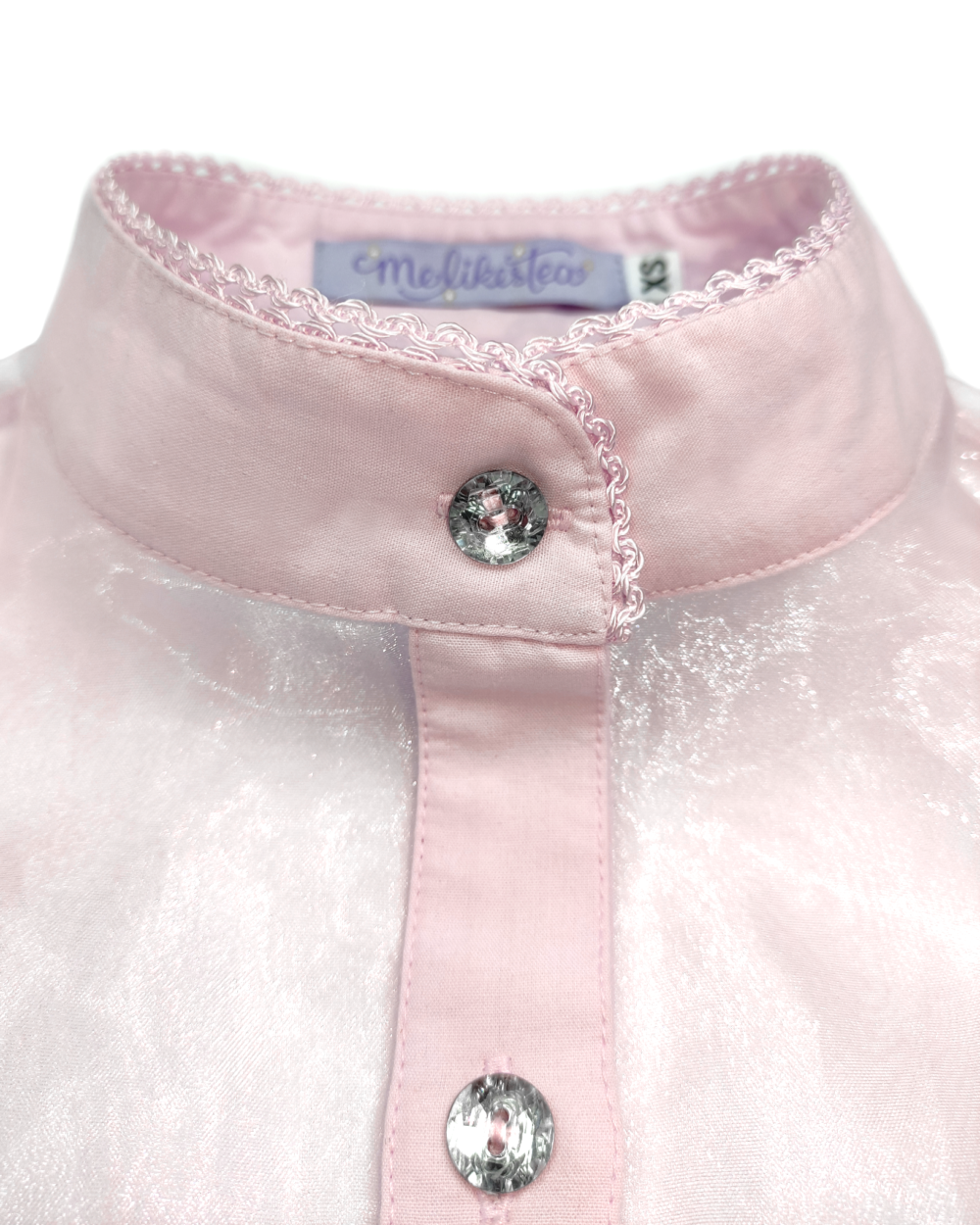 Glinda short sleeve blouse melikestea - pink