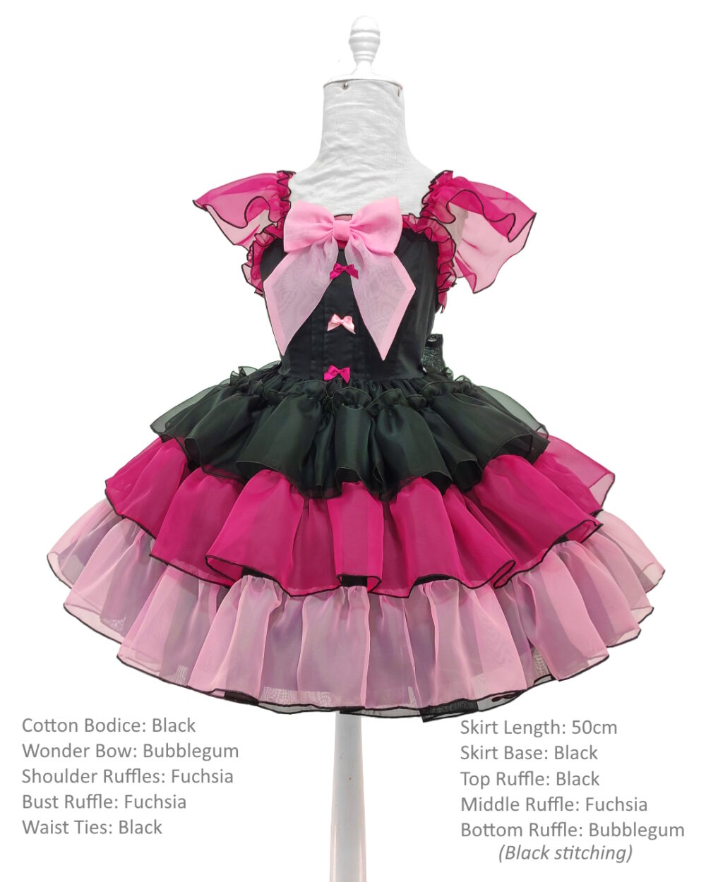 Gothic Lolita Ruffled dress by MeLikesTea Hybrid Poofy Dress monster high draculaura