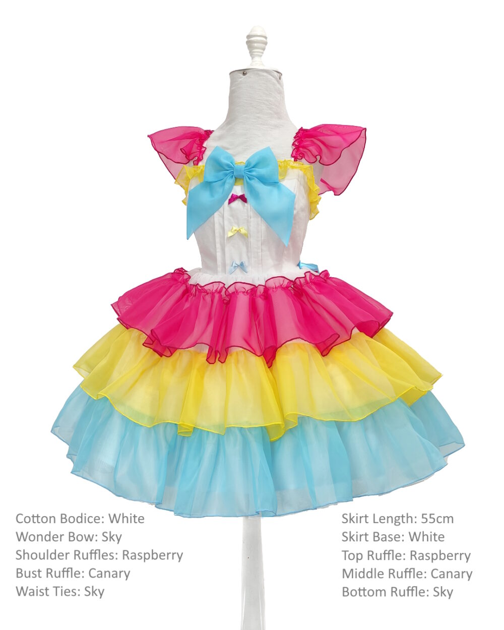 Colourful Lolita Ruffled dress by MeLikesTea Hybrid Poofy Dress