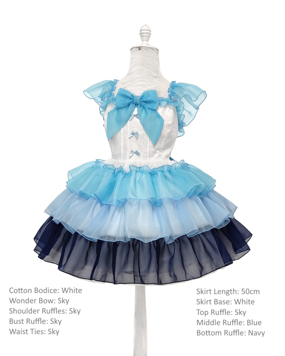 Colourful Lolita Ruffled dress by MeLikesTea Hybrid Poofy Dress