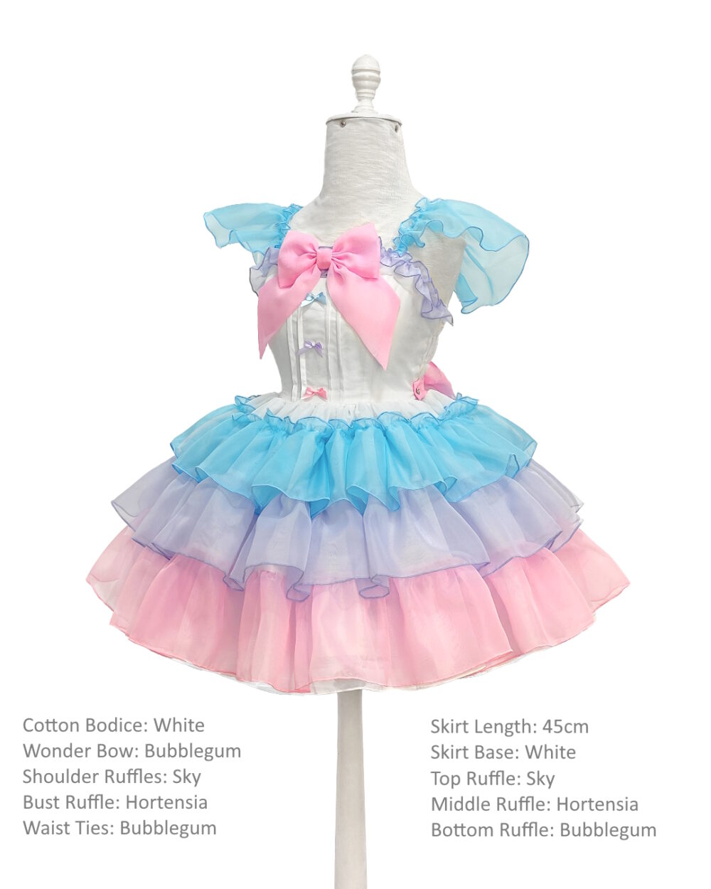 Colourful ruffled dress by MeLikesTea Hybrid Poofy Dress
