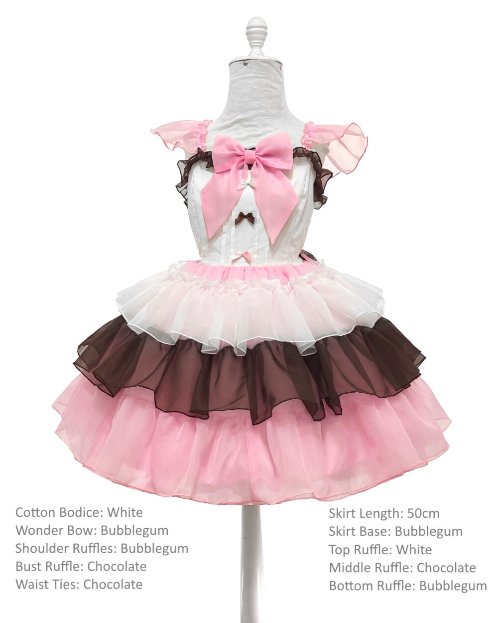 Colourful Lolita Ruffled dress by MeLikesTea Hybrid Poofy Dress
